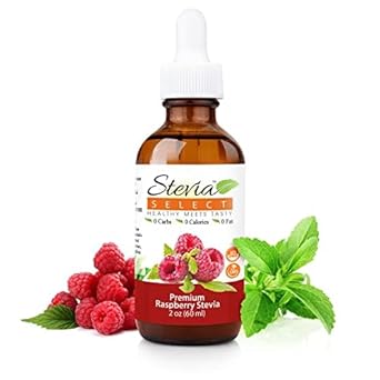 Stevia Select Raspberry Pure Stevia Extract - Zero Calorie Sweetener - All Natural Liquid Stevia Extract Sweetener Liquid - Keto Sugar Stevia Liquid - Keto Sweetener & Sugar Alternative 2 Oz…