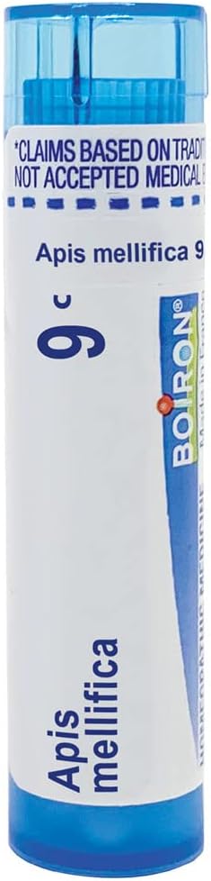 Boiron Apis Mellifica 9C For Swelling From Insect Stings Or Allergies - 80 Pellets