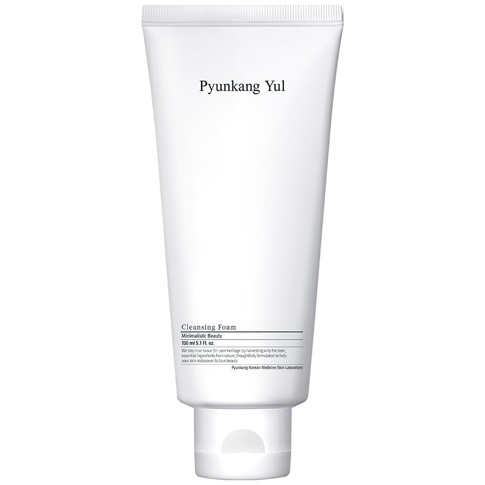 Pyunkang Yul Cleansing Foam - Korean Facial Wash For All Skin Types - Zero-Irritation Face Washer Extracted From Coconut - Moisturized Skin & Creating Moisture Barrier After Cleansing - 5.1 Fl. Oz