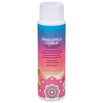 Pacifica Beauty 12.0 Fl Oz Pineapple Curls Curl Enhancing Shampoo - Hydrating & Frizz Control with Argan Oil & Hyaluronic Acid, Vegan + Cruelty Free