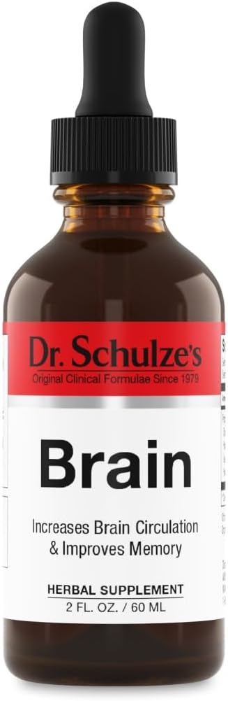 Brain Formula 2 oz. - Vegan and Wild-Harvested | Stimulates Circulation and and Improved Mental Focus