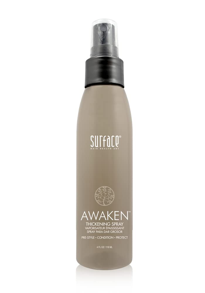 Surface Hair Awaken Thickening Spray, Pre-Style Conditioning And Protection, 4 Fl. Oz