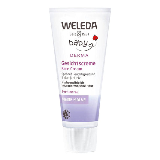 Weleda Baby Derma Face Cream, White Mallow 1.7 Oz (Pack of 2) : Baby