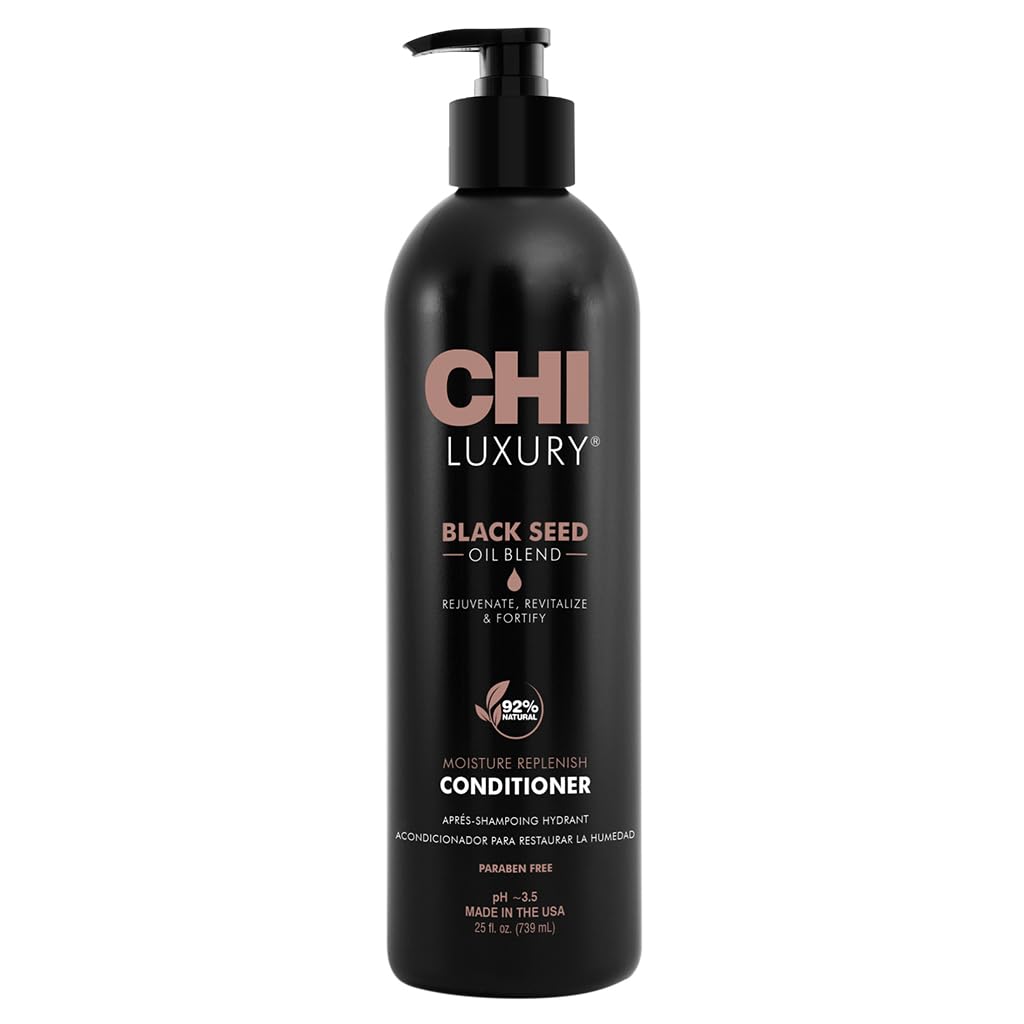 CHI Luxury Black Seed Oil Moisture Replenish Conditioner, 25 Fl Oz