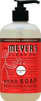 Mrs. Meyer'S Clean Day Hand Soap, Made With Essential Oils, Biodegradable Formula, Rhubarb, 12.5 Fl. Oz