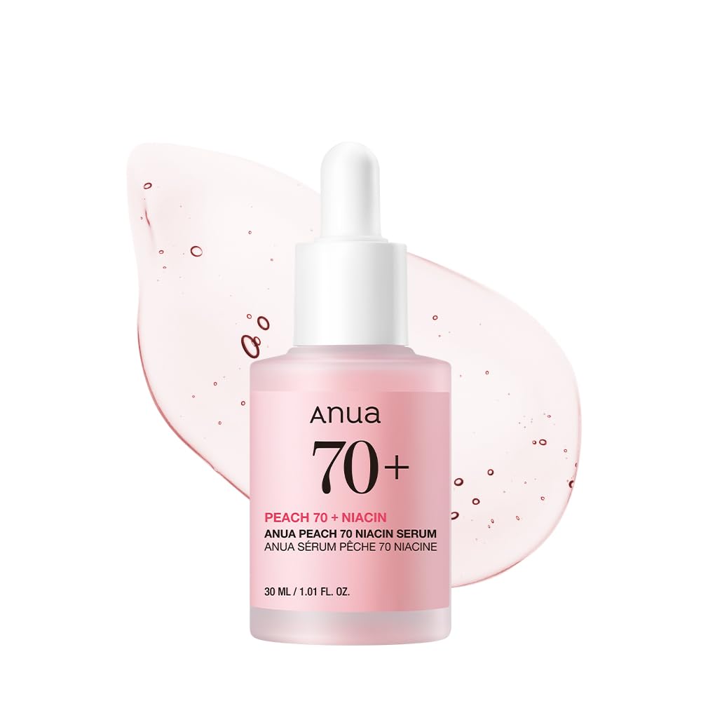 Anua Peach 70 Niacinamide Serum 30Ml / Brightening Hydrating Face Serum/Daily Clean Beauty (1.01 Fl. Oz.)