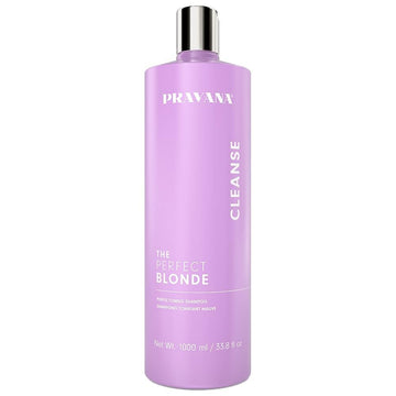 Pravana The Perfect Blonde Purple Toning Shampoo | Neutralizes Brassy, Yellow Tones | For Color-Treated Hair | Adds Strength, Shine, Elasticity