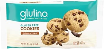 Glutino Gluten Free Chocolate Chip Cookies, Decadent Cookies, 8.6 Ounce (07035)