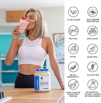 Isopure Chocolate Vegan Protein Powder, with Monk Fruit Sweetener & Amino Acids, Post Workout Recovery, Sugar Free, Plant Based, Organic Pea Protein, Dairy Free, 20 Servings (Packaging May Vary)