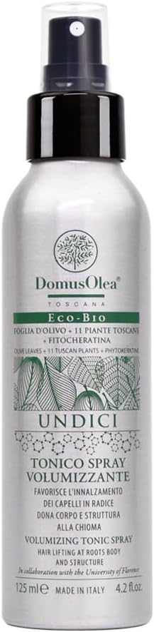 Domus Olea - Undici - Volumizing Tonic Spray - For Increased Body & Structure - Ideal For All Hair Types - Light-Weight Texture - Natural Finish - 100 Ml