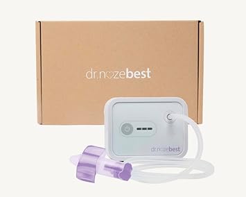 Dr. Noze Best - NozeBot | Electric Baby Nasal Aspirator | Hospital Grade Suction | Nose Sucker and Nasal Vacuum | Safe for Infants and Toddlers