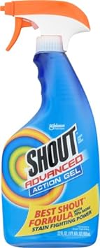 Shout Advanced Laundry Stain Remover Gel, Breaks Down 100+ Types of Tough Stains - 22oz Spray