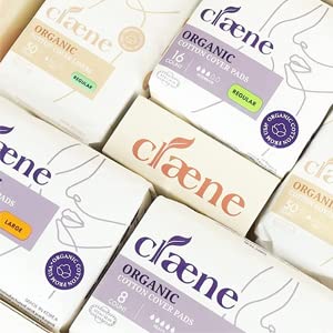 Claene Organic Cotton Panty Liners, Unscented,Thin, Cruelty-Free, Daily, Breathable, Light Incontinence, Natural Pantyliners, Vegan, Menstrual Pads for Women (Gift Set) : Beauty & Personal Care