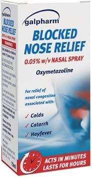 Galpharm Blocked Nose Relief Spray For Relief Of Nasal Congestion By Colds, Catarrh Or Hay-Fever
