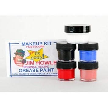 Jim Howle Clown Makeup Palettes (5 Colors) : Beauty & Personal Care
