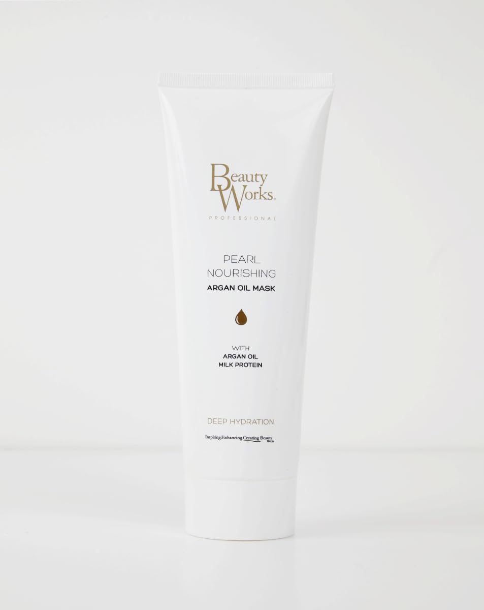 Beauty Works Pearl Nourishing Argan Oil Mask 250ml Milk Protein Deep Conditioning Treatment : Amazon.co.uk: Beauty
