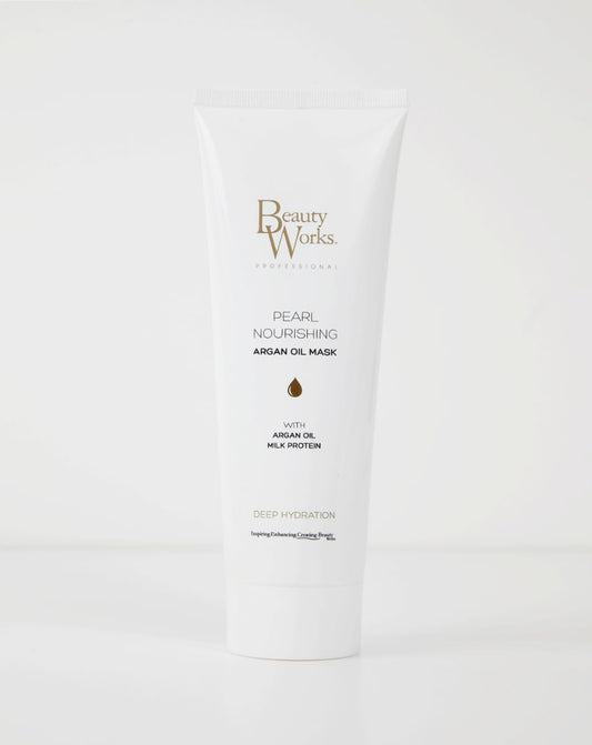 Beauty Works Pearl Nourishing Argan Oil Mask 250ml Milk Protein Deep Conditioning Treatment : Amazon.co.uk: Beauty