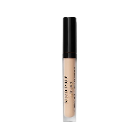 Morphe Filter Effect Soft Radiance Concealer - Buildable Coverage Liquid Concealer Face Makeup With Hyaluronic Acid & Pomegranate Extract & A Natural Radiant Finish - Shade 40 (Cool) (0.12 Fl Oz)