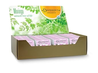 Davidson'S Organics, Moringa Chamomile Lavender, 100-Count Individually Wrapped Tea Bags