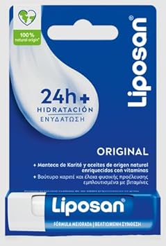 Liposan Original (1 X 4.8 G) Intensive Care Lip Balm, Lip Cocoa With Light Texture, Moisturising Balm For Soft And Smooth Lips