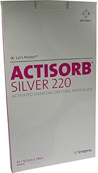Acti Sorb 220 Silver 10,5X19 Cm Sterile Compresses 10 Pieces