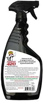 AGENT 420-22 oz Cannabis Odor Destroying Spray for Eliminating Cigarette Smoke or Most Unwanted Odors In Your House, Car or Apartment - Freshen Up The “place” [LAVENDER]
