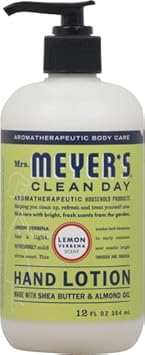 Mrs. Meyer'S Clean Day Hand Lotion, Long-Lasting, Non-Greasy Moisturizer, Cruelty Free Formula, Lemon Verbena Scent, 12 Oz