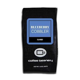 Blueberry Cobbler Coffee By Coffee Beanery | 12Oz Flavored Coffee Ground Medium Roast Coffee| 100% Specialty Arabica Coffee Ground | Gourmet Coffee | Flavored Ground Coffee Medium Roast