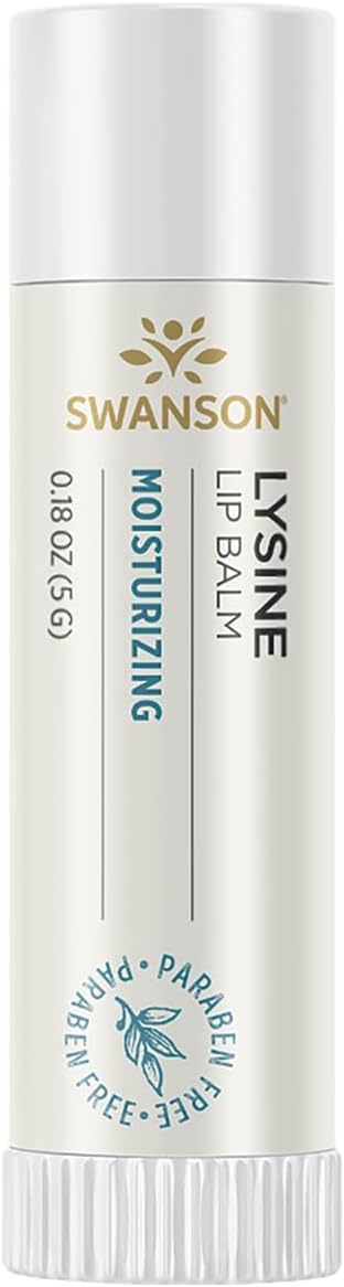 Swanson Lysine Lip Balm 0.18 Ounce (5 G) Balm