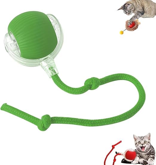 Interactive Cat Toys For Indoor Cats, Cats Fast Rolling On Carpet– Chirping & Motion Activate Cat Toys Automatic Moving Peppy Ball For Cats Kitten