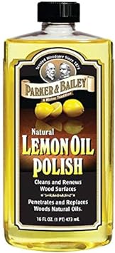 Parker & Bailey Natural Lemon Oil Polish 16oz - Pack of 4 : Health & Household