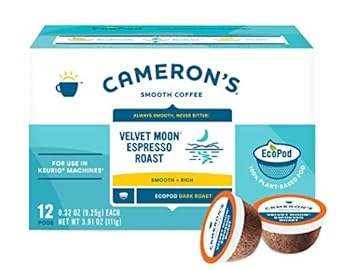 Cameron's Coffee Single Serve Pods, Velvet Moon, 12 Count (Pack of 6)