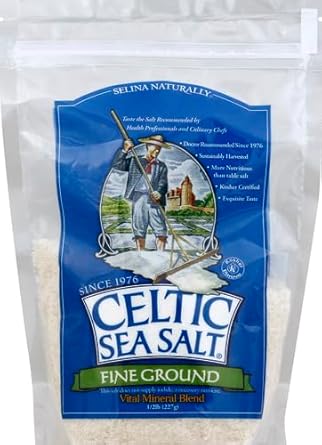 Celtic Sea Salt, Fine Ground, 8 Ounce, 0.5 Pound (Pack Of 1)