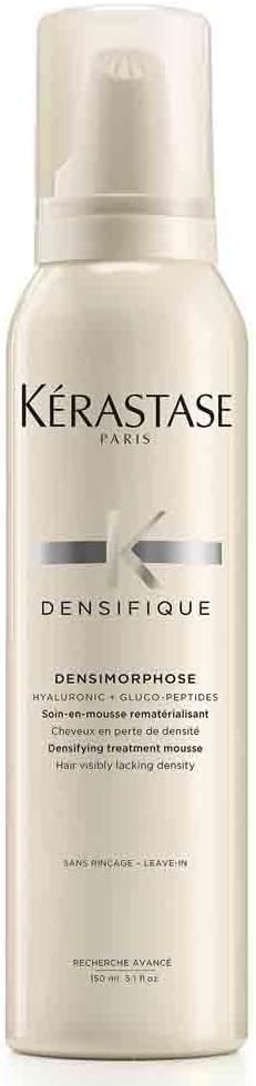 Kérastase Densifique Femme, Thickening & Strengthening Styling Mousse, For Thinning Hair, With Hyaluronic Acid, Gluco Peptide & Ceramides, Densifique Densimorphose, 150Ml