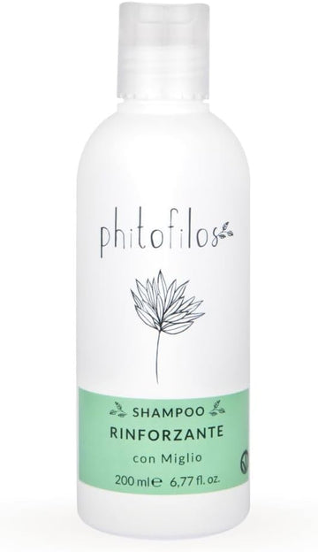 Phitofilos Shampoo, 200 Ml - Made In Italy, Vegan, Organic For Damaged Hair