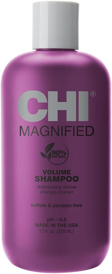 Chi Magnified Volume Luxury Shampoo | Gentle Shampoo For Volumizing Hydrating Fine, Thin And Limp Hair | Natural Ingredients, Sulfate Free Product, 355 Ml