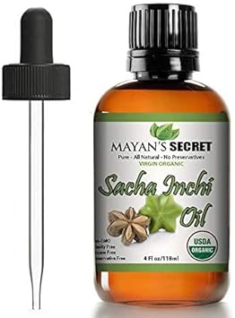 Mayan's Secret Sacha Inchi Oil - USDA Certified Organic Omega-3-6-9