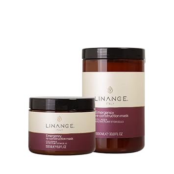 Linange Emergency Reconstruction Mask For Very Damaged Hair - Nourishing Hair Treatment, 500Ml / 16.9 Oz. : Beauty & Personal Care