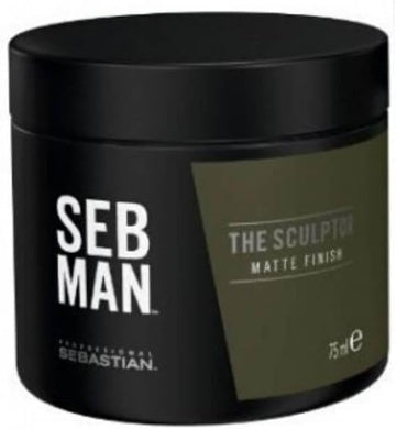 Seb Man The Sculptor – Matte Pomade, Haarwachs Herren, Haargel Für Kurzes & Langes Haar, Nicht Klebende Pomade Mit Mineralien & Guaraná-Extrakt, Mattes Finish, Langanhaltender & Starker Halt, 75Ml