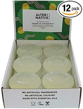 Alter/Native Hemp Oil & Vitamin E Glycerin Soaps Pack Of 12X90G