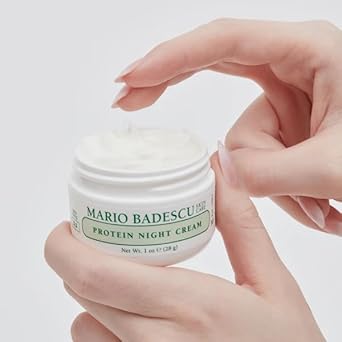 Mario Badescu Protein Night Cream For Dry And Sensitive Skin, Anti Aging Face Cream With Peptides, Collagen & Vitamins A & E, Reduces Wrinkles, Face Moisturizer For Women And Men, 1 Oz : Beauty & Personal Care