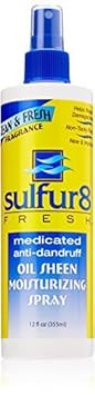 Sulfur8 Fresh Oil Sheen Moisturizing Spray, 12 Ounce By Sulfur 8 : Beauty & Personal Care