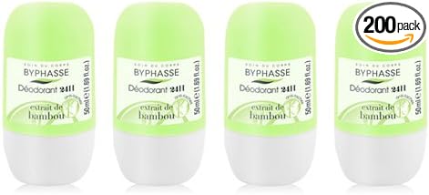 Byphasse – Set Of 4 Bamboo Extract Deodorant Roll-On – 50Ml/1.7Oz – All Skin Types