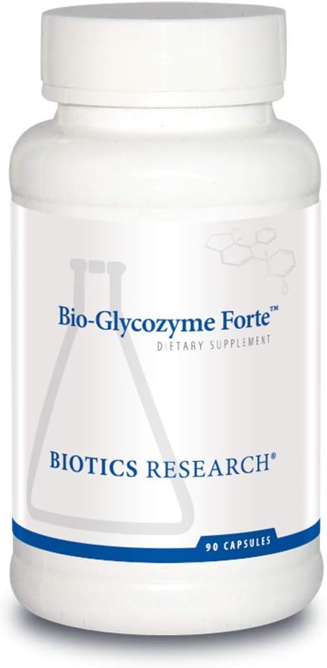 Biotics Research Bio Glycozyme Forte Multivitamin For Glycolytic Support, Vanadium, Zinc, Chromium, Manganese, Inositol, Catalase, Healthy Metabolism And Homocysteine 90 Capsules