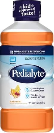 Pedialyte Mixed Fruit Electrolyte Solution, 33.8 Fl Oz Bottle