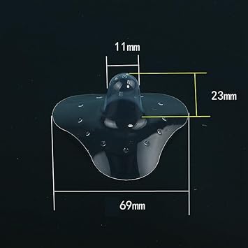 Nipple Shields for Nursing Newborn for Women Breastfeeding Baby Premium Contact Nippleshield for with Latch Difficulties or Flat or Inverted Nipples Clear Color 1 Pair
