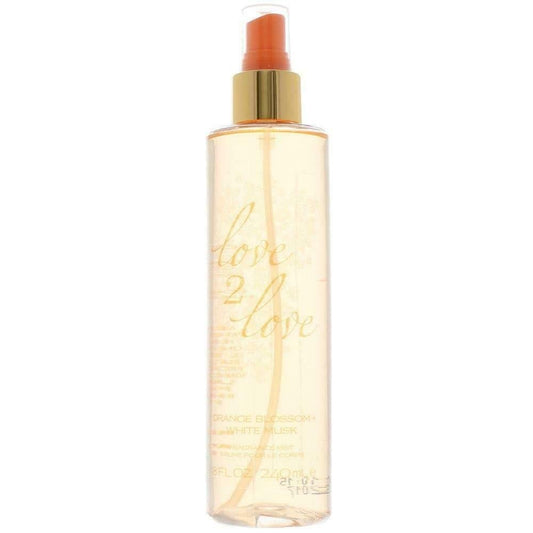 Love2Love Orange Blossom + White Musk Fragrance Mist, 8 Fl Oz : Beauty & Personal Care