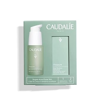 Caudalie Acne-Prone Skin Essentials Set - Salicylic Acid Pore Minimizing Serum And Free Full Size Salicylic Spot Solution