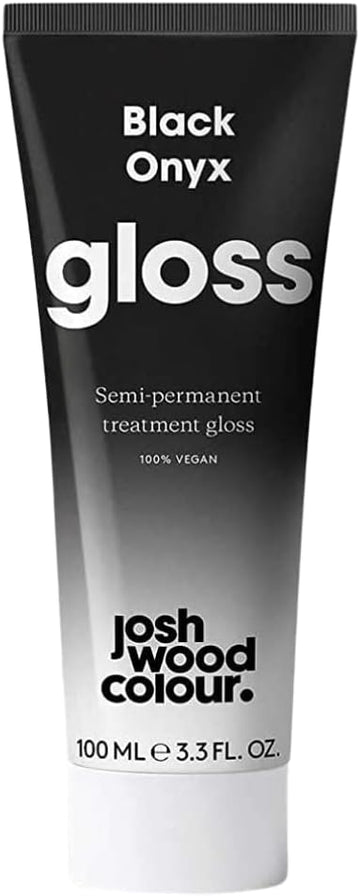 Josh Wood Hair Gloss (Black) - Semi-Permanent Gloss, Adds Shine To Your Black And Dark Brunette Hair - Lasts Up To 6 Washes - 100% Vegan - Cream (100Ml)