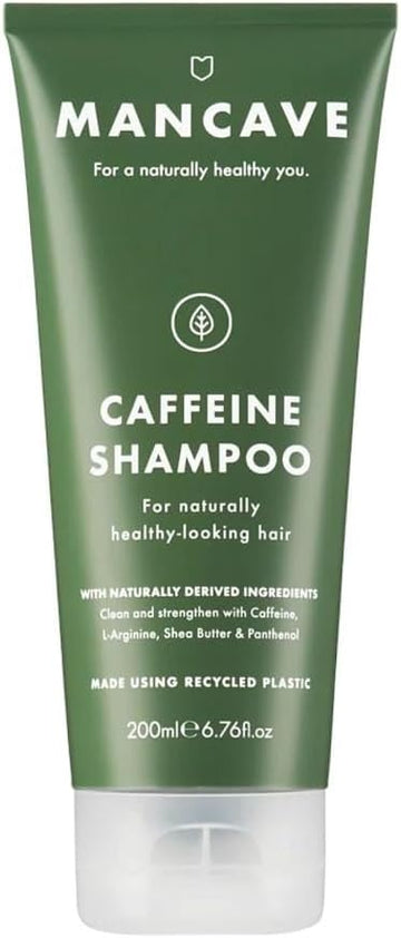 Mancave Caffeine Shampoo For Men, Support And Encourage Healthy Hair Growth With Caffeine, Panthenol And Vitamin E, Sulphate Free, Natural, Vegan, Cruelty Free, 200 Ml (Pack Of 2)